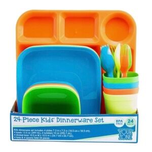 Your Zone Kids 24pc. Dinnerware Set (NWT)